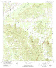 Tomnolen Mississippi Historical topographic map, 1:24000 scale, 7.5 X 7.5 Minute, Year 1966