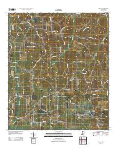 Topeka Mississippi Historical topographic map, 1:24000 scale, 7.5 X 7.5 Minute, Year 2012
