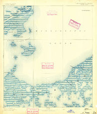 Toulme Mississippi Historical topographic map, 1:62500 scale, 15 X 15 Minute, Year 1893