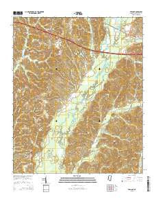 Tremont Mississippi Current topographic map, 1:24000 scale, 7.5 X 7.5 Minute, Year 2015