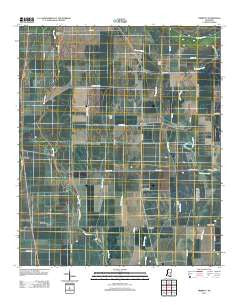 Tribbett Mississippi Historical topographic map, 1:24000 scale, 7.5 X 7.5 Minute, Year 2012