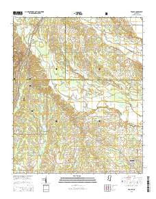 Troy SE Mississippi Current topographic map, 1:24000 scale, 7.5 X 7.5 Minute, Year 2015