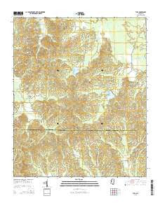 Tula Mississippi Current topographic map, 1:24000 scale, 7.5 X 7.5 Minute, Year 2015