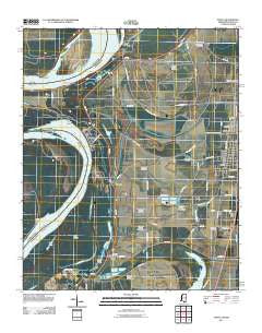 Tunica Mississippi Historical topographic map, 1:24000 scale, 7.5 X 7.5 Minute, Year 2011