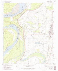 Tunica Mississippi Historical topographic map, 1:24000 scale, 7.5 X 7.5 Minute, Year 1981