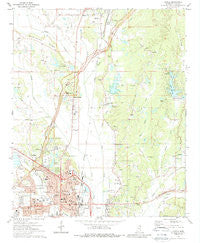 Tupelo Mississippi Historical topographic map, 1:24000 scale, 7.5 X 7.5 Minute, Year 1973