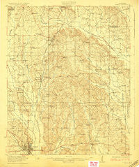 Tupelo Mississippi Historical topographic map, 1:62500 scale, 15 X 15 Minute, Year 1923