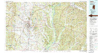 Tupelo Mississippi Historical topographic map, 1:100000 scale, 30 X 60 Minute, Year 1984