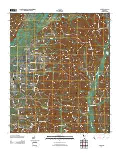 Turon Mississippi Historical topographic map, 1:24000 scale, 7.5 X 7.5 Minute, Year 2012