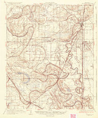 Tutwiler Mississippi Historical topographic map, 1:62500 scale, 15 X 15 Minute, Year 1935