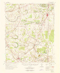 Tutwiler Mississippi Historical topographic map, 1:62500 scale, 15 X 15 Minute, Year 1969