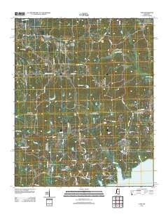 Tyro Mississippi Historical topographic map, 1:24000 scale, 7.5 X 7.5 Minute, Year 2012