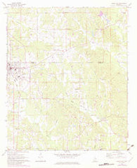 Union East Mississippi Historical topographic map, 1:24000 scale, 7.5 X 7.5 Minute, Year 1972