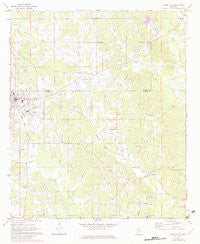 Union East Mississippi Historical topographic map, 1:24000 scale, 7.5 X 7.5 Minute, Year 1972