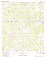Union West Mississippi Historical topographic map, 1:24000 scale, 7.5 X 7.5 Minute, Year 1972