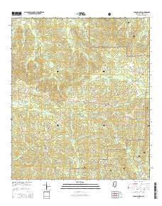 Union Church Mississippi Current topographic map, 1:24000 scale, 7.5 X 7.5 Minute, Year 2015