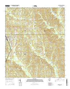 Union East Mississippi Current topographic map, 1:24000 scale, 7.5 X 7.5 Minute, Year 2015