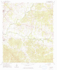 Utica East Mississippi Historical topographic map, 1:24000 scale, 7.5 X 7.5 Minute, Year 1963