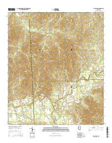 Utica West Mississippi Current topographic map, 1:24000 scale, 7.5 X 7.5 Minute, Year 2015