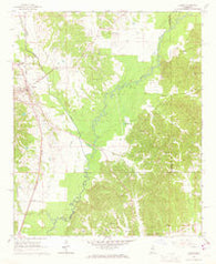 Vaiden Mississippi Historical topographic map, 1:24000 scale, 7.5 X 7.5 Minute, Year 1966