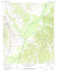 Vaiden Mississippi Historical topographic map, 1:24000 scale, 7.5 X 7.5 Minute, Year 1966