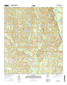 Vancleave Mississippi Current topographic map, 1:24000 scale, 7.5 X 7.5 Minute, Year 2015