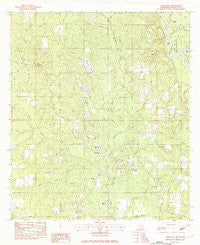 Vancleave Mississippi Historical topographic map, 1:24000 scale, 7.5 X 7.5 Minute, Year 1982