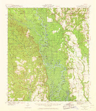 Vancleave Mississippi Historical topographic map, 1:62500 scale, 15 X 15 Minute, Year 1941
