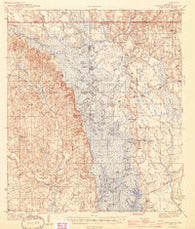 Vancleave Mississippi Historical topographic map, 1:62500 scale, 15 X 15 Minute, Year 1944