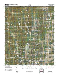Vardaman Mississippi Historical topographic map, 1:24000 scale, 7.5 X 7.5 Minute, Year 2012