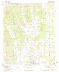 Vardaman Mississippi Historical topographic map, 1:24000 scale, 7.5 X 7.5 Minute, Year 1972