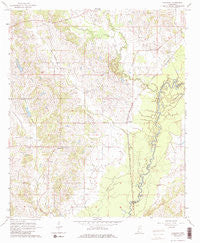 Vaughan Mississippi Historical topographic map, 1:24000 scale, 7.5 X 7.5 Minute, Year 1964