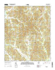 Velma Mississippi Current topographic map, 1:24000 scale, 7.5 X 7.5 Minute, Year 2015