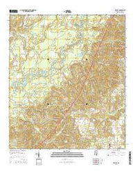 Vernal Mississippi Current topographic map, 1:24000 scale, 7.5 X 7.5 Minute, Year 2015