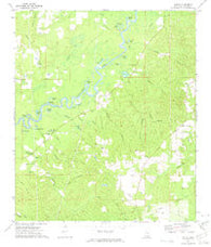 Vernal Mississippi Historical topographic map, 1:24000 scale, 7.5 X 7.5 Minute, Year 1972