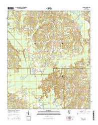 Vernon Mississippi Current topographic map, 1:24000 scale, 7.5 X 7.5 Minute, Year 2015