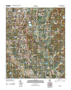 Verona Mississippi Historical topographic map, 1:24000 scale, 7.5 X 7.5 Minute, Year 2012