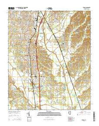 Verona Mississippi Current topographic map, 1:24000 scale, 7.5 X 7.5 Minute, Year 2015
