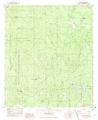 Vestry Mississippi Historical topographic map, 1:24000 scale, 7.5 X 7.5 Minute, Year 1982