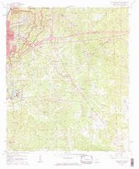 Vicksburg East Mississippi Historical topographic map, 1:24000 scale, 7.5 X 7.5 Minute, Year 1962