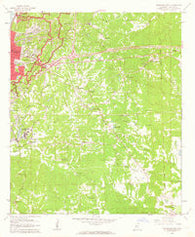 Vicksburg East Mississippi Historical topographic map, 1:24000 scale, 7.5 X 7.5 Minute, Year 1962