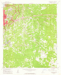 Vicksburg East Mississippi Historical topographic map, 1:24000 scale, 7.5 X 7.5 Minute, Year 1962