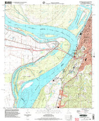 Vicksburg West Mississippi Historical topographic map, 1:24000 scale, 7.5 X 7.5 Minute, Year 1998