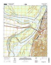 Vicksburg West Mississippi Current topographic map, 1:24000 scale, 7.5 X 7.5 Minute, Year 2015