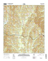 Vimville Mississippi Current topographic map, 1:24000 scale, 7.5 X 7.5 Minute, Year 2015