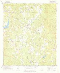 Vimville Mississippi Historical topographic map, 1:24000 scale, 7.5 X 7.5 Minute, Year 1971