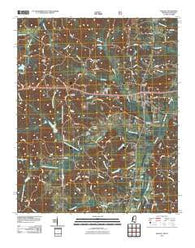 Walnut Mississippi Historical topographic map, 1:24000 scale, 7.5 X 7.5 Minute, Year 2010