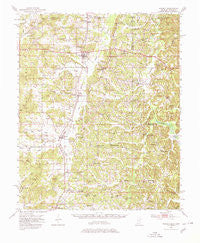 Walnut Mississippi Historical topographic map, 1:62500 scale, 15 X 15 Minute, Year 1951