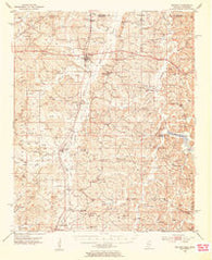 Walnut Mississippi Historical topographic map, 1:62500 scale, 15 X 15 Minute, Year 1951