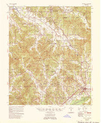 Walthall Mississippi Historical topographic map, 1:62500 scale, 15 X 15 Minute, Year 1953